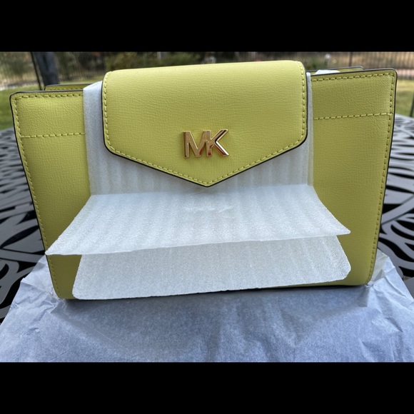 NWT Michael Kors Sunshine Yellow crossbody - Picture 13 of 16